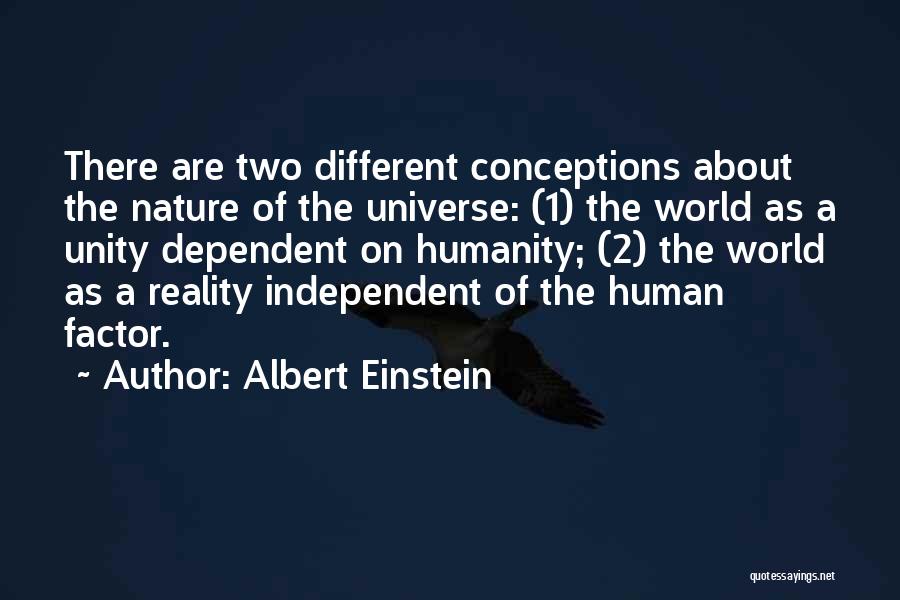 Human Factor Quotes By Albert Einstein