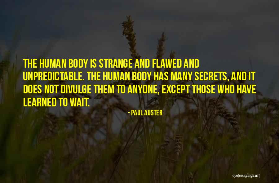 Human Flawed Quotes By Paul Auster Human Flawed Quotes By Paul Auster