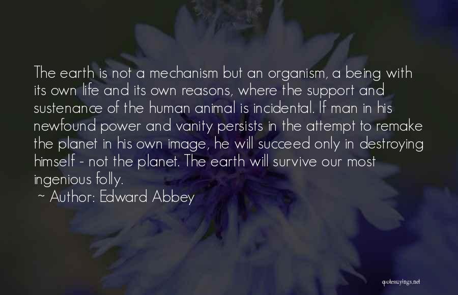 Human Folly Quotes By Edward Abbey