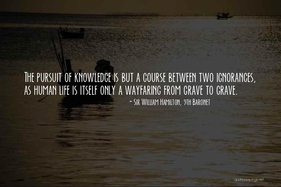 Human Ignorance Quotes By Sir William Hamilton, 9th Baronet Human Ignorance Quotes By Sir William Hamilton, 9th Baronet