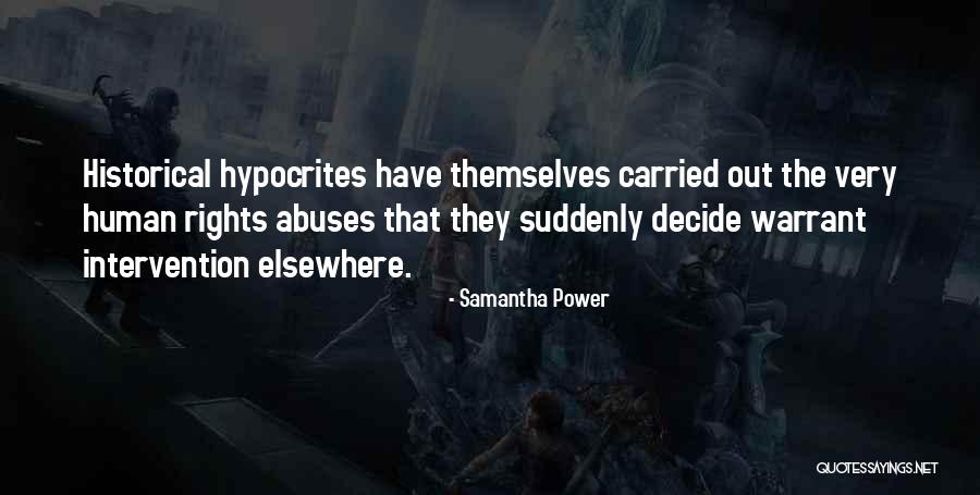 Human Intervention Quotes By Samantha Power