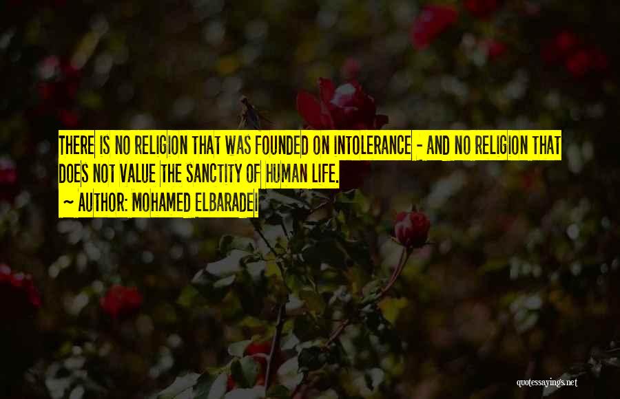 Human Intolerance Quotes By Mohamed ElBaradei