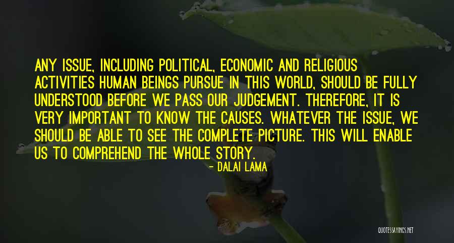 Human Judgement Quotes By Dalai Lama Human Judgement Quotes By Dalai Lama