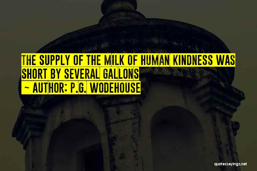 Human Kindness Quotes By P.G. Wodehouse