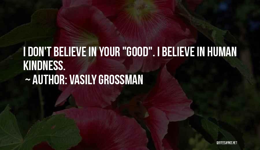 Human Kindness Quotes By Vasily Grossman