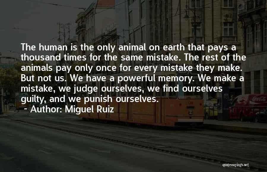 Human Make Mistakes Quotes By Miguel Ruiz