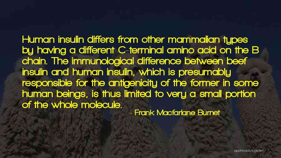 Human Molecule Quotes By Frank Macfarlane Burnet Human Molecule Quotes By Frank Macfarlane Burnet