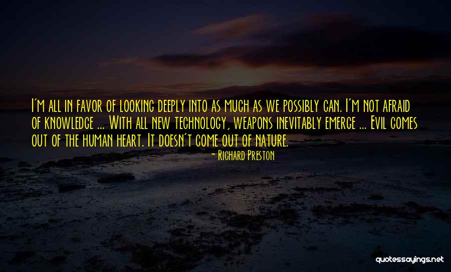 Human Nature Evil Quotes By Richard Preston