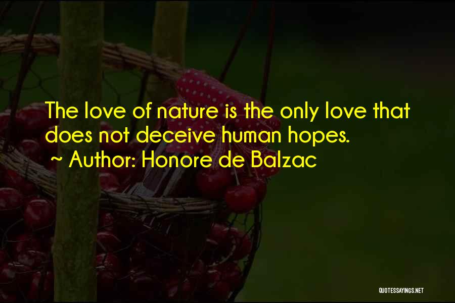 Human Nature Love Quotes By Honore De Balzac