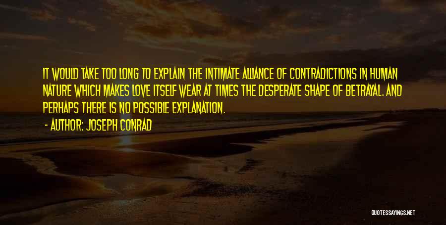 Human Nature Love Quotes By Joseph Conrad