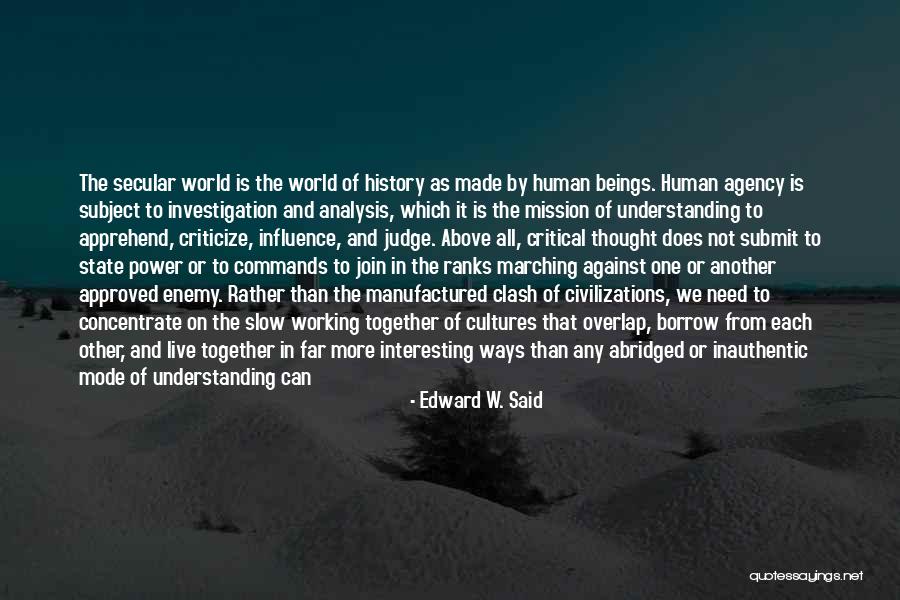 Human Perception Quotes By Edward W. Said