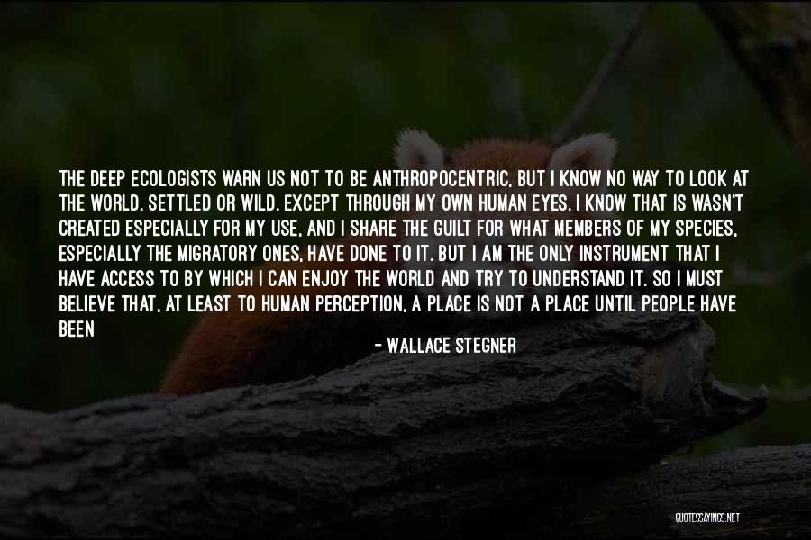 Human Perception Quotes By Wallace Stegner