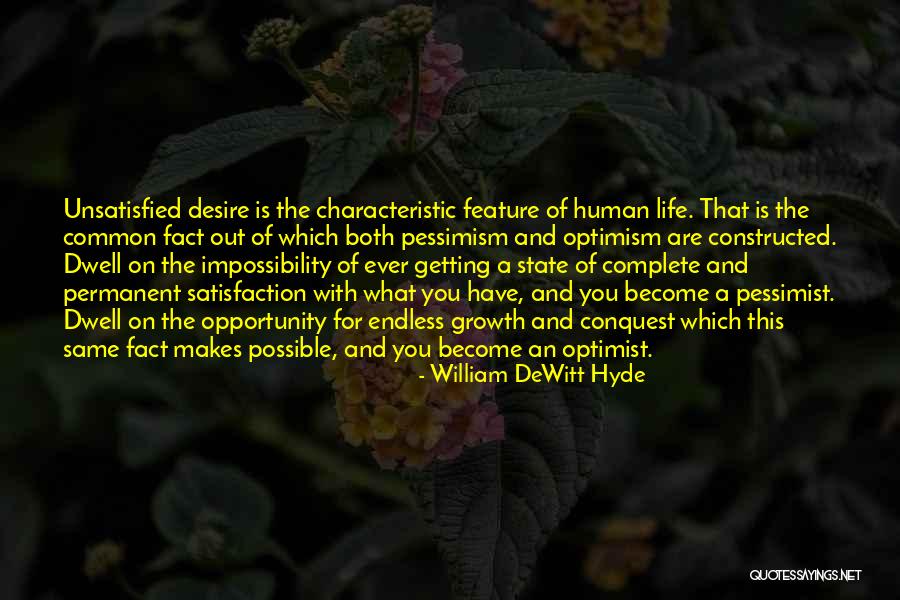 Human Pessimism Quotes By William DeWitt Hyde