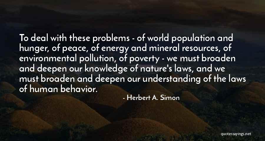 Human Population Quotes By Herbert A. Simon