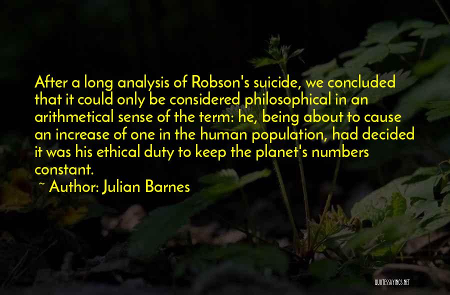 Human Population Quotes By Julian Barnes