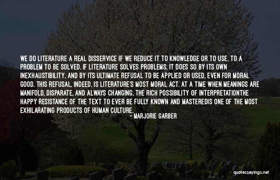 Human Possibility Quotes By Marjorie Garber Human Possibility Quotes By Marjorie Garber