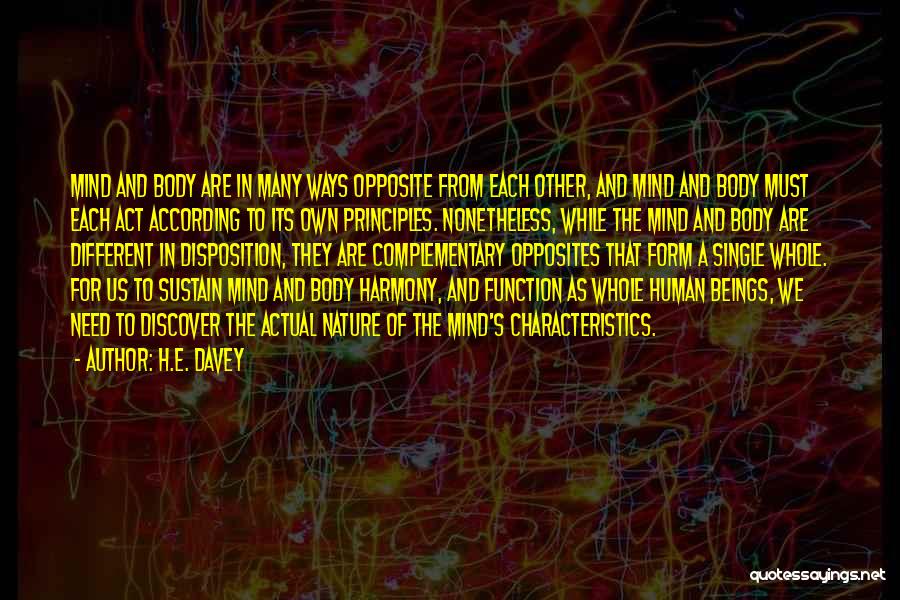 Human Principles Quotes By H.E. Davey