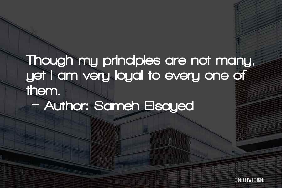 Human Principles Quotes By Sameh Elsayed