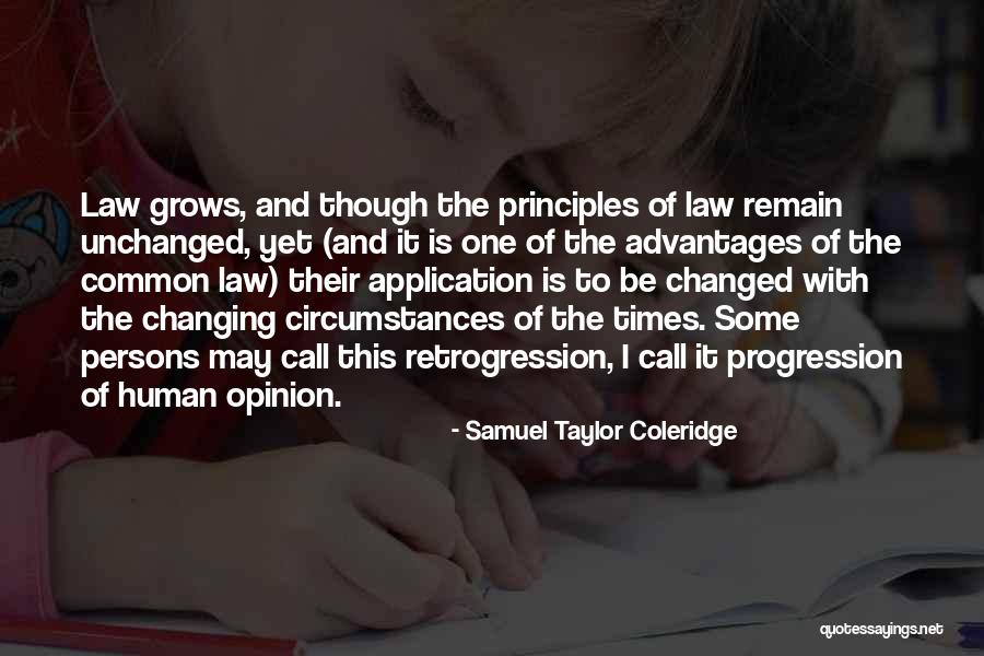 Human Progression Quotes By Samuel Taylor Coleridge