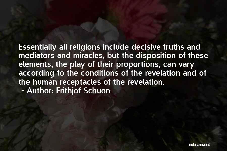 Human Proportions Quotes By Frithjof Schuon