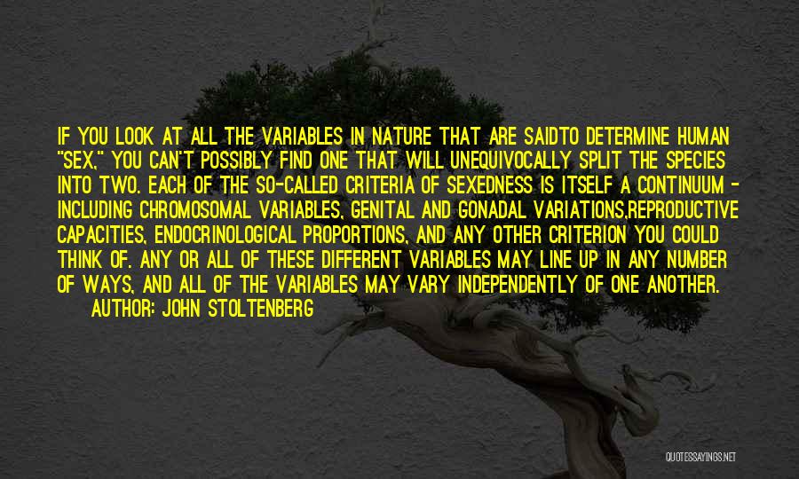 Human Proportions Quotes By John Stoltenberg