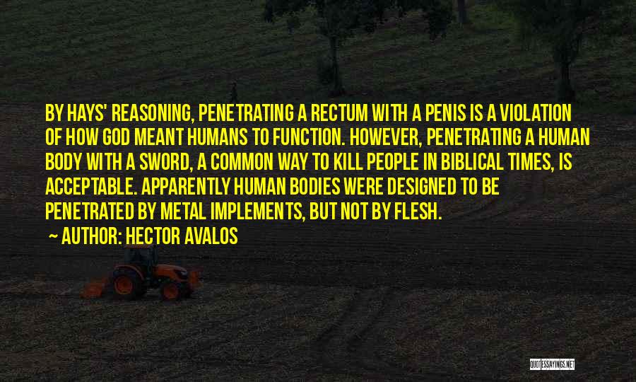 Human Reasoning Quotes By Hector Avalos