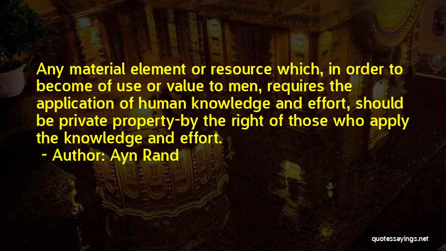 Human Resource Quotes By Ayn Rand