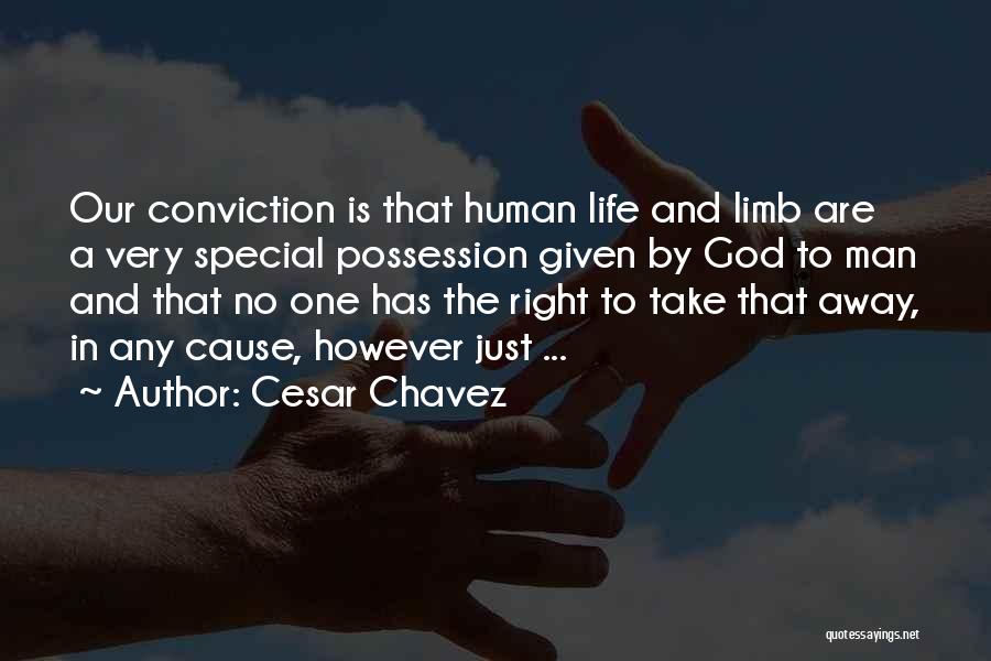 Human Right Life Quotes By Cesar Chavez