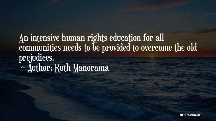 Human Rights Education Quotes By Ruth Manorama