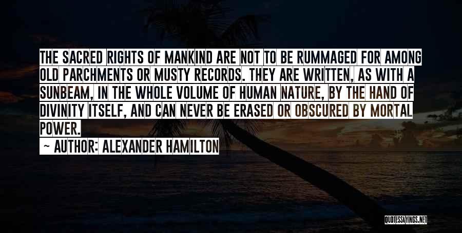 Human Rights Quotes By Alexander Hamilton