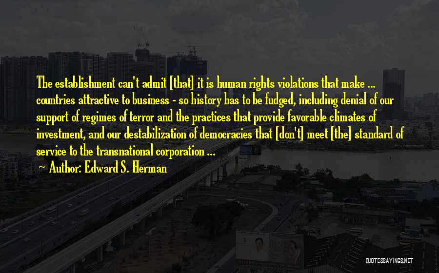 Human Rights Violations Quotes By Edward S. Herman