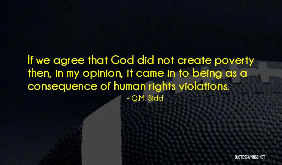 Human Rights Violations Quotes By Q.M. Sidd