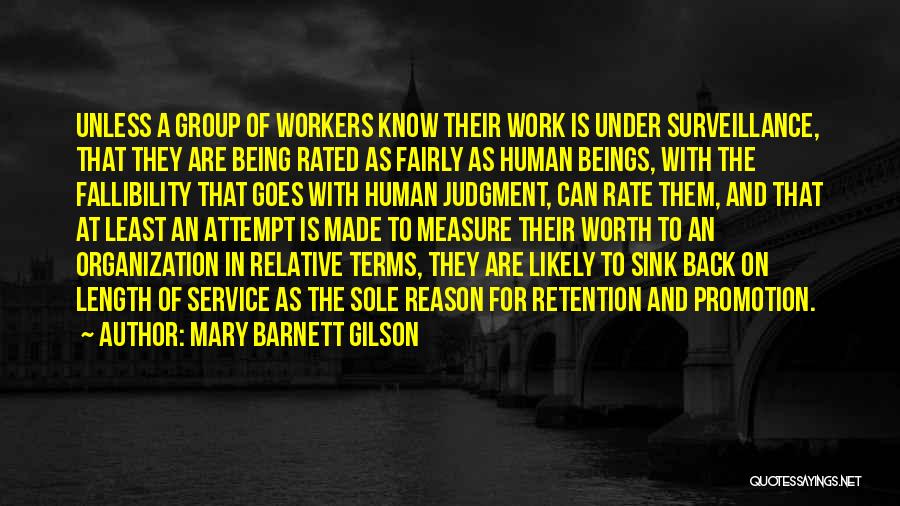 Human Service Workers Quotes By Mary Barnett Gilson