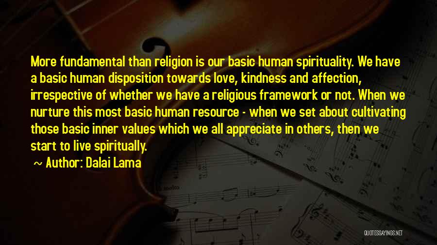 Human Spirituality Quotes By Dalai Lama