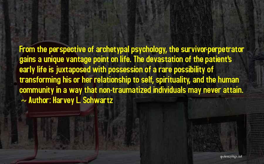 Human Spirituality Quotes By Harvey L. Schwartz