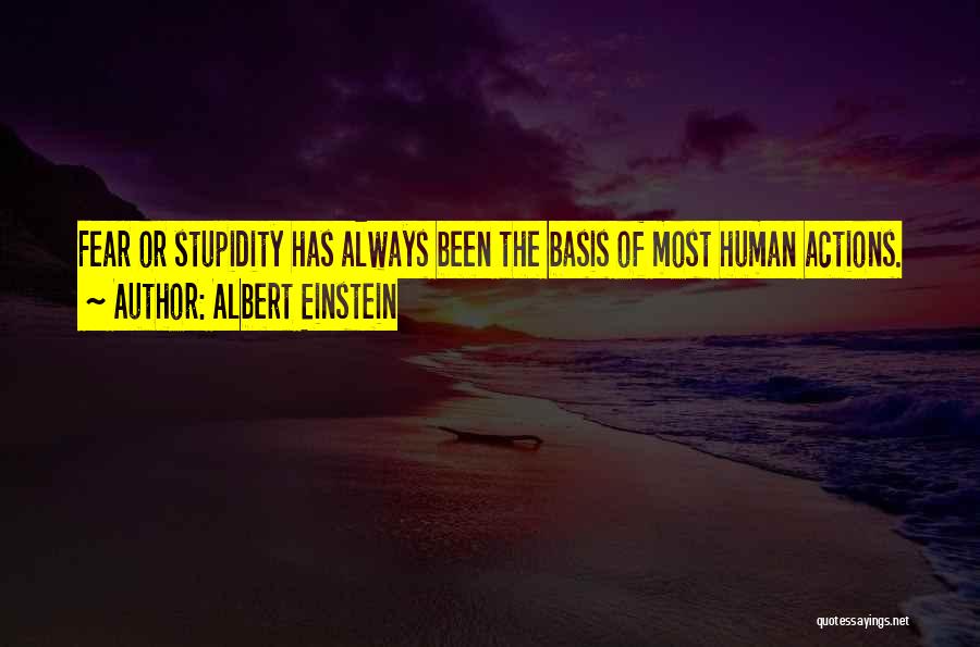 Human Stupidity Quotes By Albert Einstein