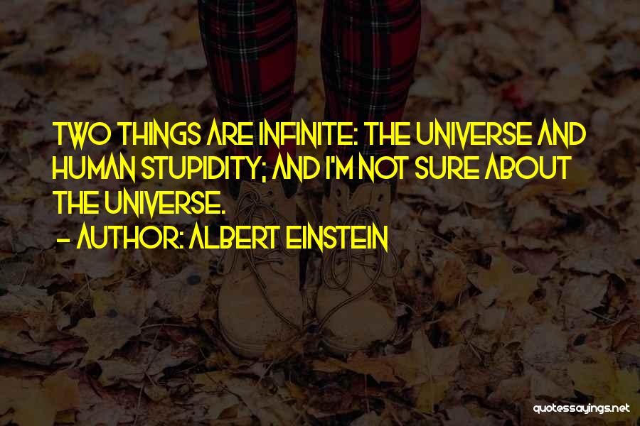 Human Stupidity Quotes By Albert Einstein