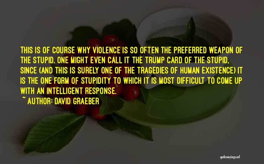 Human Stupidity Quotes By David Graeber