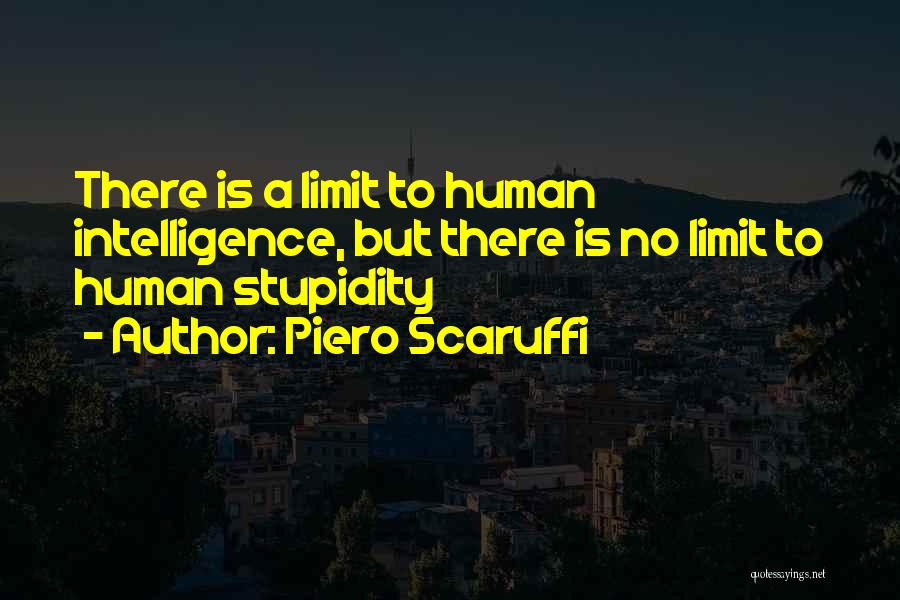 Human Stupidity Quotes By Piero Scaruffi
