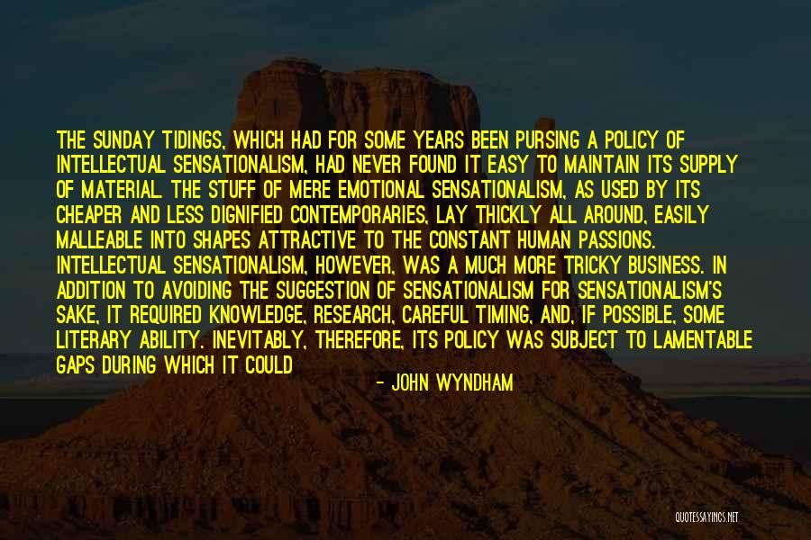 Human Subject Research Quotes By John Wyndham Human Subject Research Quotes By John Wyndham