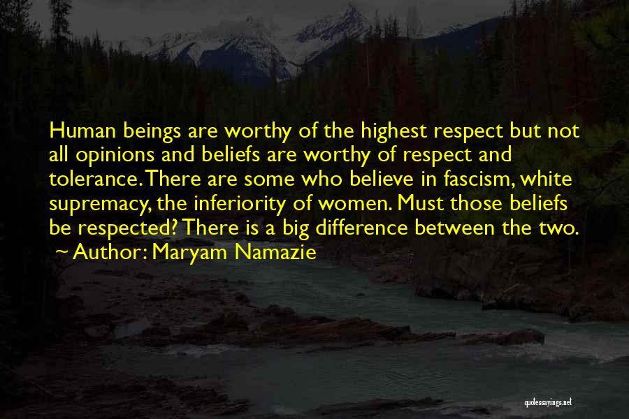 Human Supremacy Quotes By Maryam Namazie