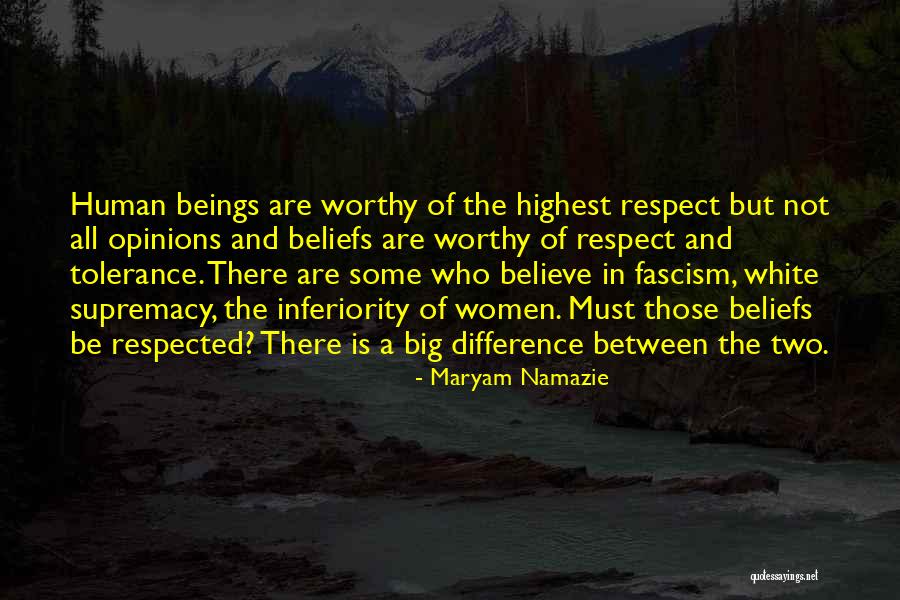 Human Supremacy Quotes By Maryam Namazie