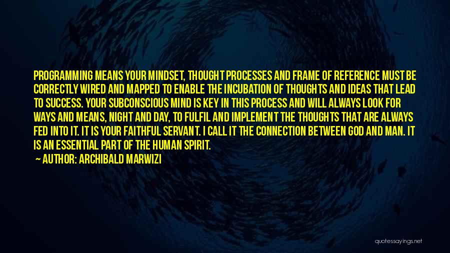 Human Thought Process Quotes By Archibald Marwizi