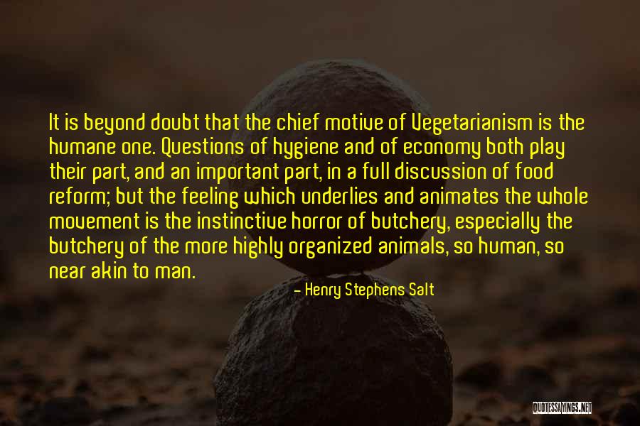 Human Vs Animal Quotes By Henry Stephens Salt