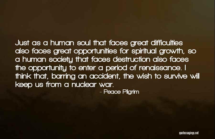 Human Will To Survive Quotes By Peace Pilgrim Human Will To Survive Quotes By Peace Pilgrim