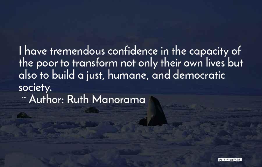 Humane Society Quotes By Ruth Manorama