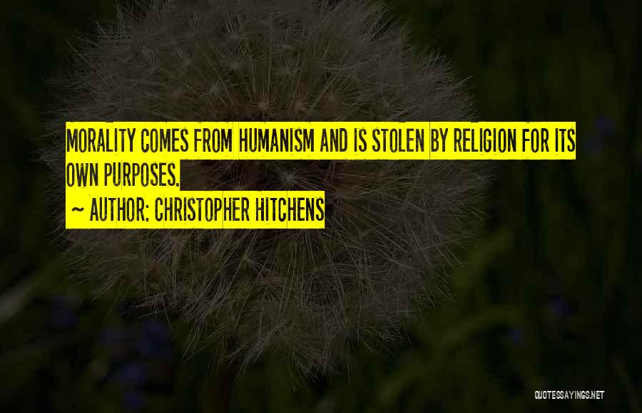 Humanism Vs Religion Quotes By Christopher Hitchens