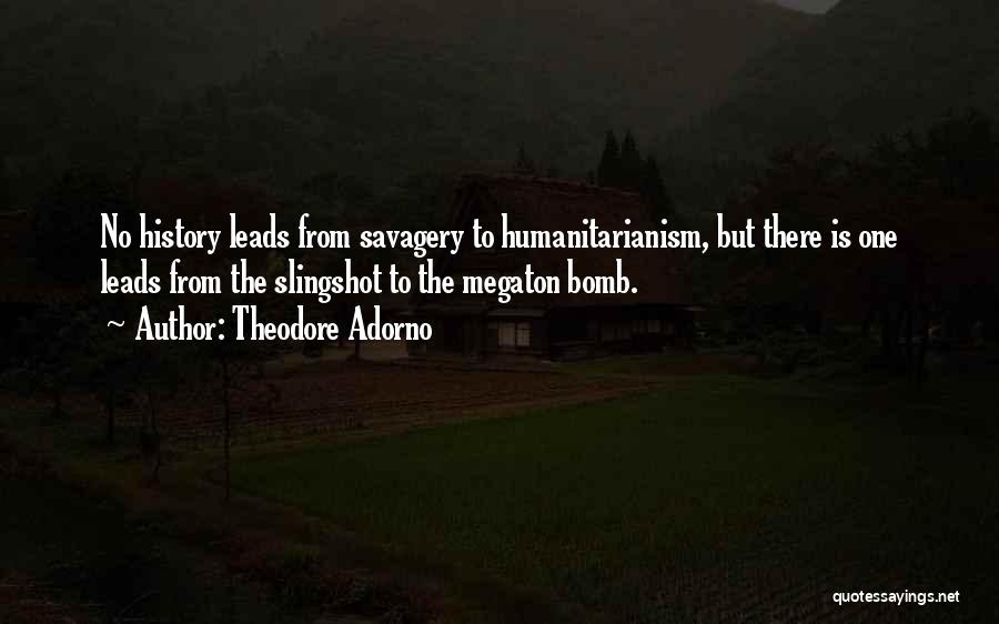 Humanitarianism Quotes By Theodore Adorno