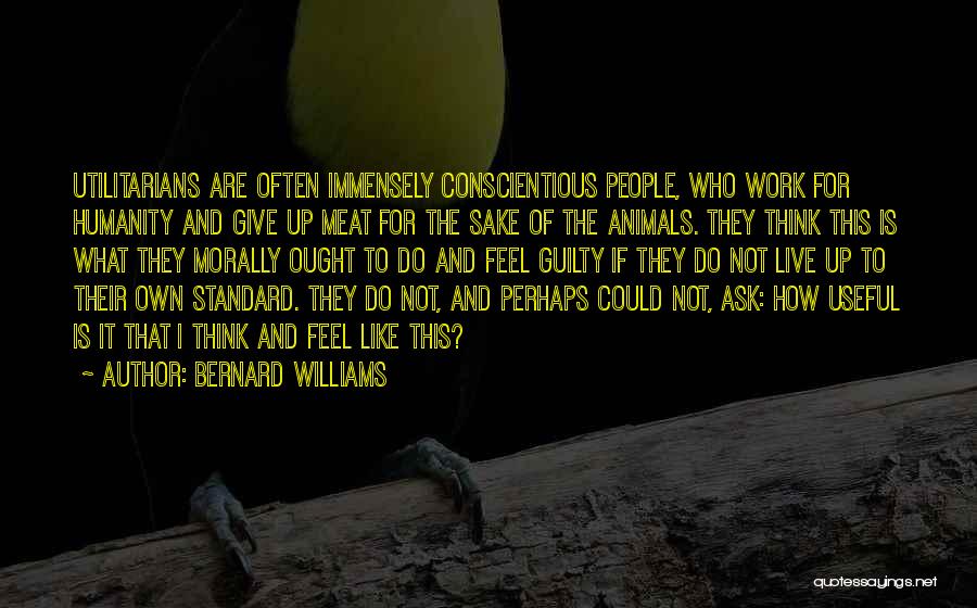Humanity And Animals Quotes By Bernard Williams