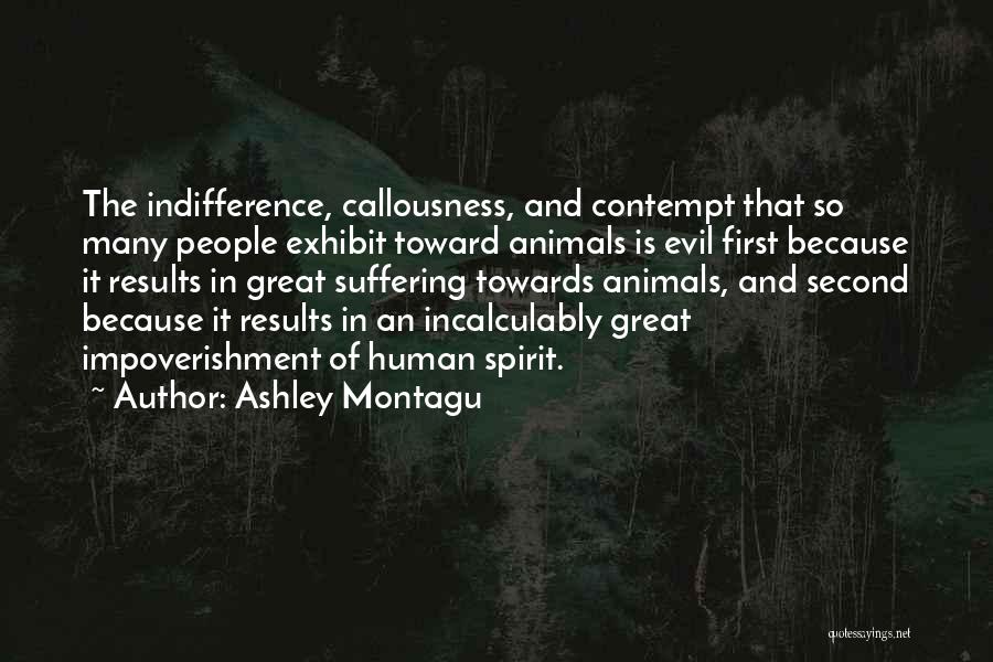 Humanity And Evil Quotes By Ashley Montagu